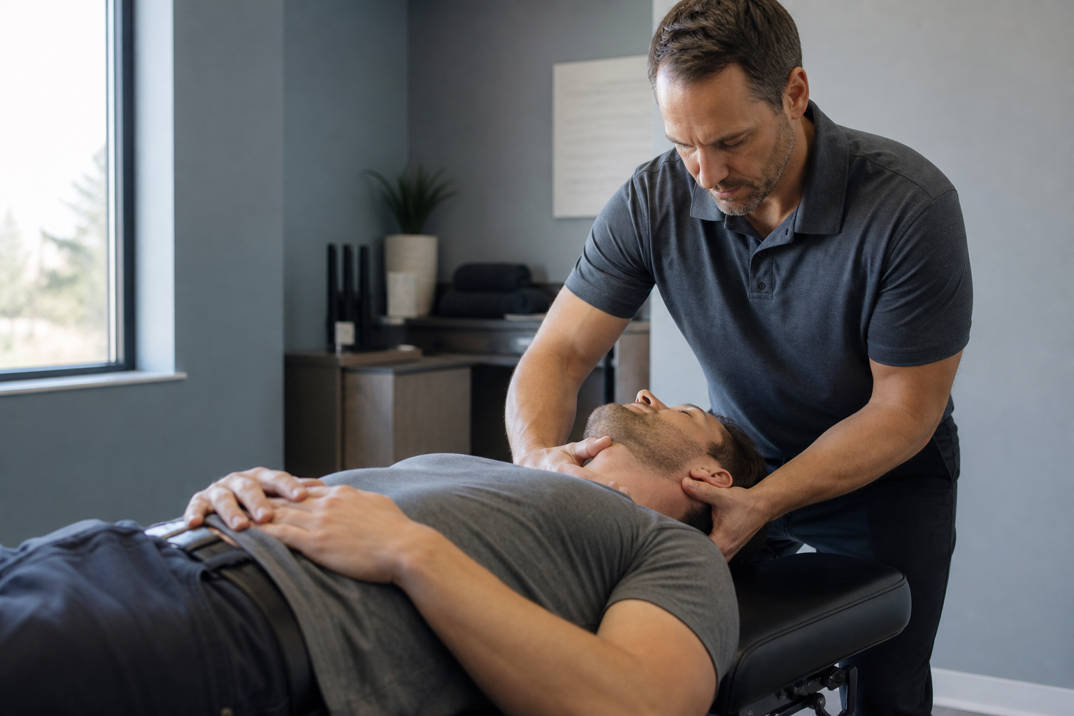Chiropractic adjustment at Auburn Chiropractic Center on Auburn Way S